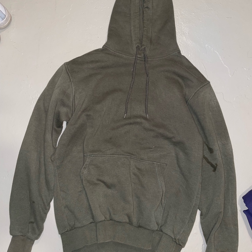 Green hoodie